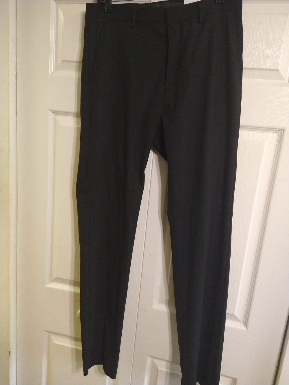 Men's Tailored Black Dress Pants - Sleek Office Fit